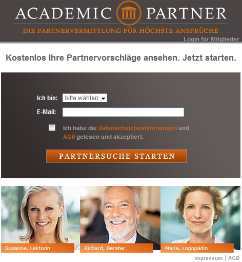 Academics partnervermittlung